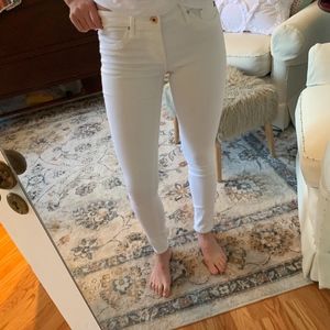 AG Skinny White Jeans Size 26R